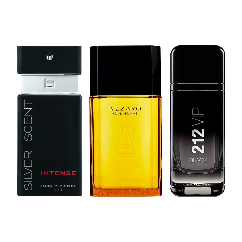 Combo af 3 Herreparfumer - 212 VIP, 212 VIP MEN og 212 Black [100 ml hver]